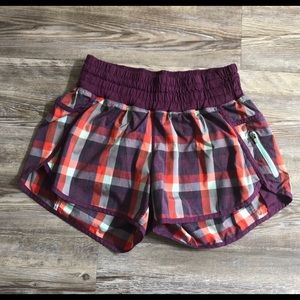 Lululemon Plaid Tracker shorts
